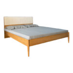 Double bed Akva mdf in natural color 150x200cm