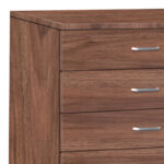 Gioko chest of drawers with 5 drawers in walnut shade 80x40x100cm - Слика 2