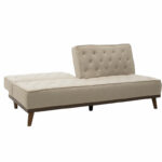 Sofa bed Marco in beige fabric 180x80x80cm - Слика 2