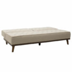 Sofa bed Marco in beige fabric 180x80x80cm - Слика 3