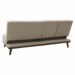 Sofa bed Marco in beige fabric 180x80x80cm - Слика 6