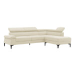 Left corner sofa Gracious beige fabric 257x178x86cm - Image 3