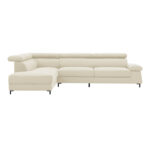 Right corner sofa Gracious beige fabric 257x178x86cm - Image 2