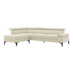 Right corner sofa Gracious beige fabric 257x178x86cm