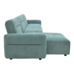 Corner sofa Inspired reversible mint fabric 293x142x80cm - Image 5