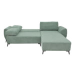 Three-seater sofabed with storage Settee Pakoworld fabric in mint color 286x204x93cm - Image 3
