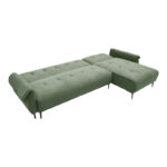 Three-seater reversible sofa bed Nuavid khaki green fabric 293x143x85cm - Слика 3