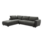 Sofa right corner Gianco fabric in grey shade 298x208x85cm - Слика 3