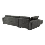 Sofa right corner Gianco fabric in grey shade 298x208x85cm - Слика 5
