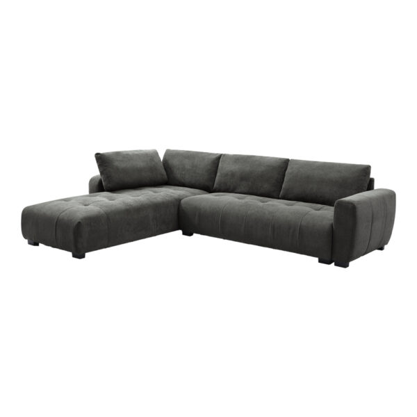 Двострана софа Gianco ткаенина во сива нијанса 298x208x85 см