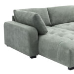 Reversible corner sofa Gianco fabric in mint color 298x208x85cm - Image 6