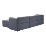Reversible corner sofa Soofa grey fabric 270x163x74cm - Слика 4
