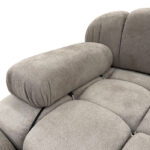 3-seater sofa Hypnotic I fabric in grey-beige color 294x196x76cm - Image 4