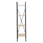 Bookcase Ramon natural-black 34x32,5x148cm - Слика 2
