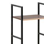 Bookcase-rack Bitok oak-black steel 29x23.5x80cm - Слика 2