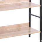 Bookcase Elbo natural-black steel 60x28x160cm - Слика 4