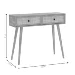 Oslo console sonoma color 100x29x81cm - Слика 4