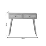 Oslo console sonoma color 100x29x81cm - Слика 5