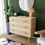 Chest of 3 drawers Oslo  sonoma 90x39x79cm - Image 2