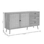 Buffet Oslo sonoma 150x39x79cm - Image 4