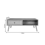 Coffee table Oslo color sonoma 110x59x41,5cm - Image 5