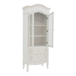 Showcase Pazlen Inart antique white color mdf 74.5x39x190cm - Слика 2