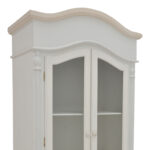 Showcase Pazlen Inart antique white color mdf 74.5x39x190cm - Слика 3