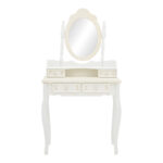 Pazlen Inart bedroom toilet antique white color mdf 75x40x140.5cm - Слика 2