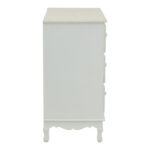 Chest of drawers Joliene Inart natural-antique white color mdf80x40x80cm - Слика 4