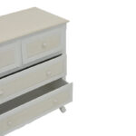 Chest of drawers Joliene Inart natural-antique white color mdf80x40x80cm - Слика 6