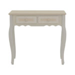 Console Joliene Inart natural-antique white color mdf 80x40x75cm - Image 2