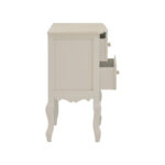 Bedside table Joliene Inart natural-antique white color mdf 40x34.5x64.5cm - Image 4