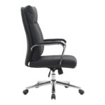 Manager office chair Siquel pu in black color - Слика 3