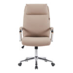Manager office chair Siquel pu in cappuccino color - Image 4
