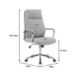 Manager office chair Siquel pu in cappuccino color - Image 5