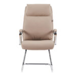 Visitor chair Siquel I pu in cappuccino color 58x62x105cm - Image 4