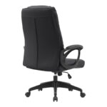 Manager office chair Enfiria pu in black color - Слика 2