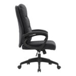 Manager office chair Enfiria pu in black color - Слика 3