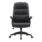 Manager office chair Enfiria pu in black color - Слика 4