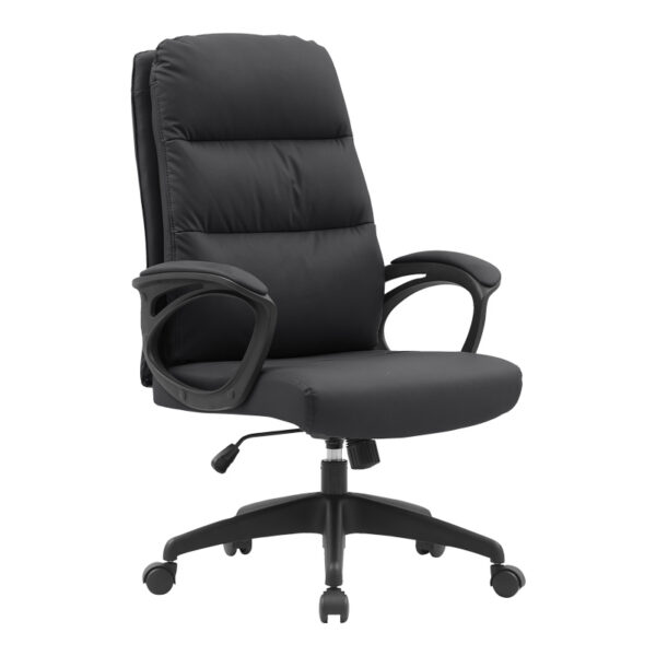 Manager office chair Enfiria pu in black color