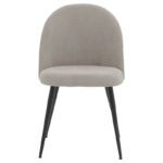 Chair Graceful boucle fabric light gray-leg black - Слика 4