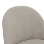 Chair Graceful boucle fabric light gray-leg black - Слика 5
