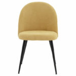Chair Graceful fabric yellow-black metal legs - Слика 4