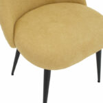 Chair Graceful fabric yellow-black metal legs - Слика 6