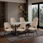 Initiate chair fabric cream-leg black - Image 2