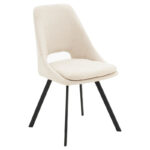 Initiate chair fabric cream-leg black