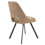 Initiate chair bouclé fabric brown-leg black - Image 2