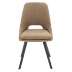 Initiate chair bouclé fabric brown-leg black - Image 4