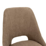 Initiate chair bouclé fabric brown-leg black - Image 5