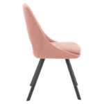 Chair Initiate bouclé fabric rotten apple-leg black - Слика 3